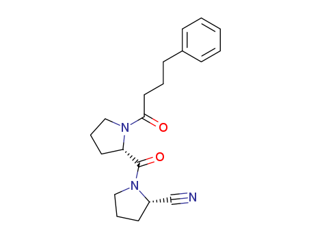 796874-99-2,2-Pyrrolidinecarbonitrile,
1-[[(2S)-1-(1-oxo-4-phenylbutyl)-2-pyrrolidinyl]carbonyl]-, (2S)-,