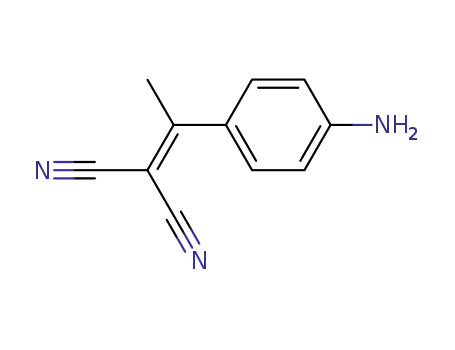Molecular Structure of 122520-80-3 (2-[1-(4-Aminophenyl)ethylidene]propanedinitrile)
