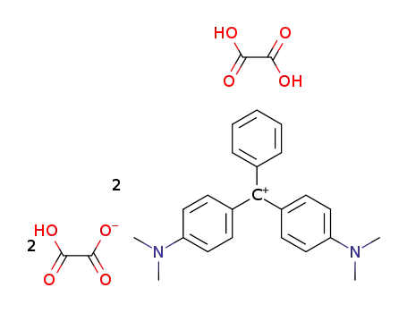 Molecular Structure of 4366-31-8 (4-((4-(dimethyl-5-azanylidene)-2,5-cyclohexadien-1-ylidene)(phenyl)methyl)-N,N-dimethylaniline diethanedioate)