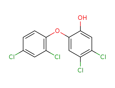 Molecular Structure of 3380-44-7 (4,5-dichloro-2-(2,4-dichlorophenoxy)phenol)