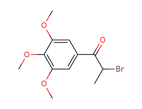 Molecular Structure of 52190-29-1 (2-bromo-1-(3,4,5-trimethoxyphenyl)propan-1-one)