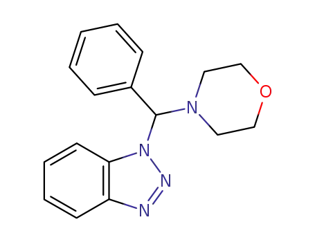 Molecular Structure of 120803-36-3 ((4-MORPHOLINYLPHENYLMETHYL)BENZOTRIAZOL&)