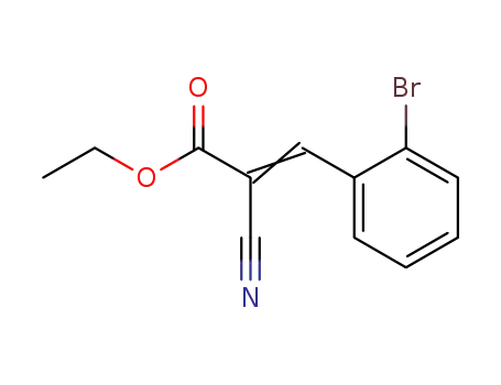 Molecular Structure of 59803-32-6 (Ethyl 3-(2-BroMophenyl)-2-cyanoacrylate)