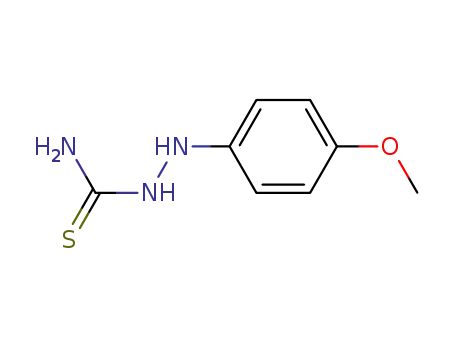 Molecular Structure of 7382-39-0 (Hydrazinecarbothioamide, 2-(4-methoxyphenyl)-)