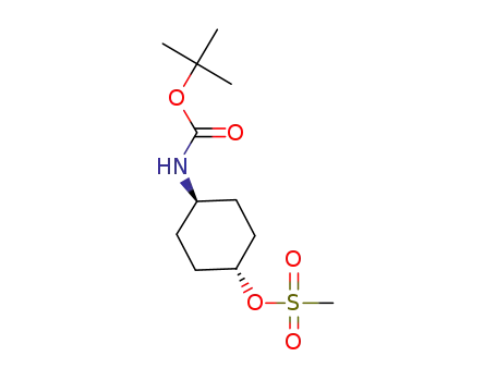 Molecular Structure of 177545-89-0 (TRANS-4-(BOC-AMINO)CYCLOHEXYL METHANESULFONATE)