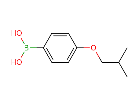 Molecular Structure of 153624-44-3 (4-ISOBUTOXYPHENYLBORONIC ACID)