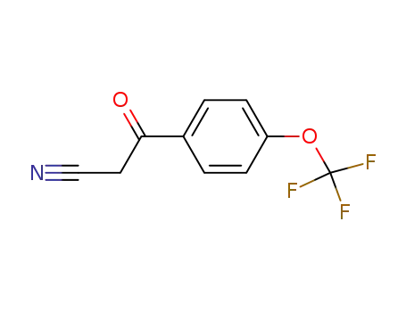 Molecular Structure of 122454-46-0 (4-(TRIFLUOROMETHOXY)BENZOYL ACETONITRILE)