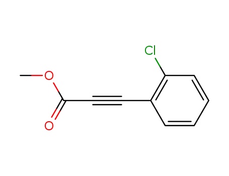 Molecular Structure of 7517-81-9 (2-Propynoic acid, 3-(2-chlorophenyl)-, methyl ester)