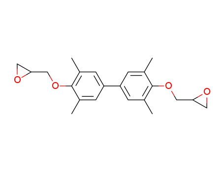 Molecular Structure of 85954-11-6 (4,4'-Bis(2,3-epoxypropoxy)-3,3',5,5'-tetramethylbiphenyl)