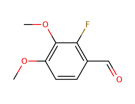 Molecular Structure of 37686-68-3 (2-Fluoro-3,4-dimethoxy-benzaldehyde)