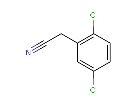 Molecular Structure of 3218-50-6 (2,5-Dichlorobenzyl cyanide)