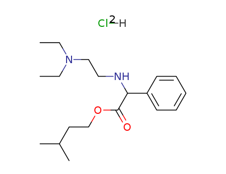 Benzeneacetic acid, a-[[2-(diethylamino)ethyl]amino]-,3-methylbutyl ester, hydrochloride (1:2)(5892-41-1)