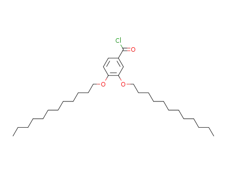 Molecular Structure of 154714-72-4 (Benzoyl chloride, 3,4-bis(dodecyloxy)-)