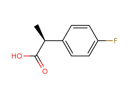 Molecular Structure of 191725-90-3 ((2S)-2-(4-Fluorophenyl)propanoic acid)