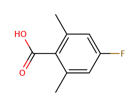 Molecular Structure of 16633-50-4 (2,6-Dimethyl-4-fluorobenzoic acid)