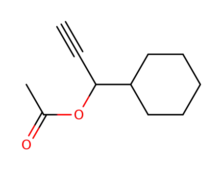 Molecular Structure of 16169-86-1 (1-cyclohexylprop-2-yn-1-yl acetate)