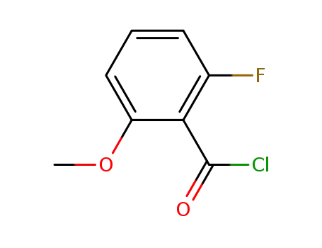 Molecular Structure of 500912-12-9 (2-Fluoro-6-methoxybenzoyl chlorid)