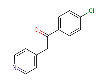 Molecular Structure of 58158-45-5 (1-(4-CHLORO-PHENYL)-2-PYRIDIN-4-YL-ETHANONE)