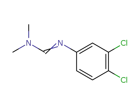 Molecular Structure of 2103-44-8 (Methanimidamide, N'-(3,4-dichlorophenyl)-N,N-dimethyl-)