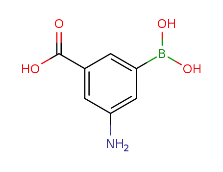 Molecular Structure of 116378-40-6 (3-Amino-5-carboxylphenylboronic acid)