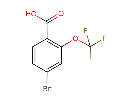 Molecular Structure of 509142-48-7 (4-Bromo-2-(trifluoromethoxy)benzoic acid)