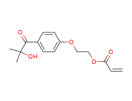 2-Propenoic acid,2-[4-(2-hydroxy-2-methyl-1-oxopropyl)phenoxy]ethyl ester
