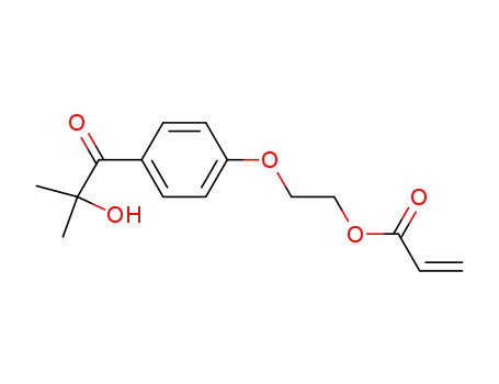 2-Propenoic acid,2-[4-(2-hydroxy-2-methyl-1-oxopropyl)phenoxy]ethyl ester