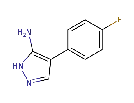 Molecular Structure of 5848-05-5 (4-(4-FLUOROPHENYL)-1H-PYRAZOL-5-AMINE)