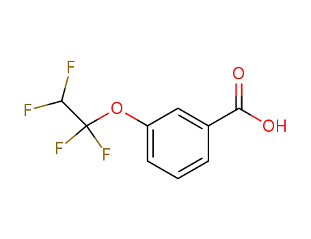 Molecular Structure of 70126-48-6 (3-(1,1,2,2-TETRAFLUOROETHOXY)BENZOIC ACID)