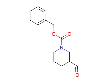Molecular Structure of 201478-72-0 (3-FORMYL-PIPERIDINE-1-CARBOXYLIC ACID BENZYL ESTER)