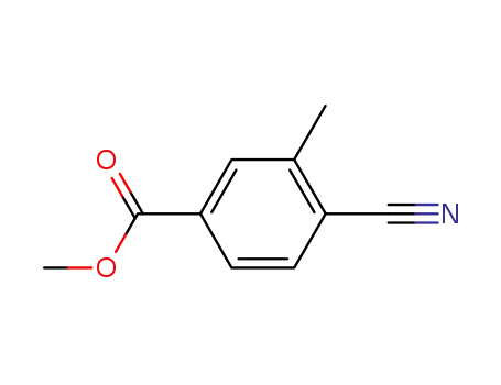Molecular Structure of 25978-68-1 (4-Cyano-3-methylBenzoic  acid  methyl  ester)