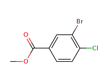 Molecular Structure of 107947-17-1 (methyl 3-bromo-4-chlorobenzoate)