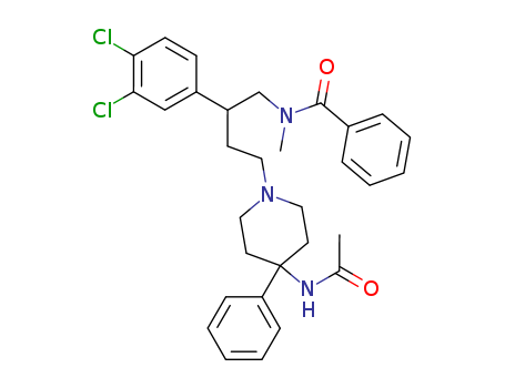 N-[(2s)-4-(4-acetamido-4-phenylpiperidin-1-yl)-2-(3,4-dichlorophenyl)butyl]-n-methylbenzamide