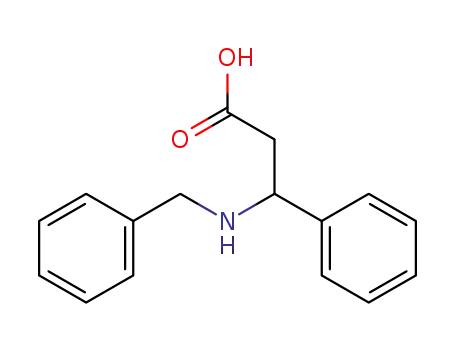 Molecular Structure of 5678-50-2 (Benzenepropanoic acid, b-[(phenylmethyl)amino]-)