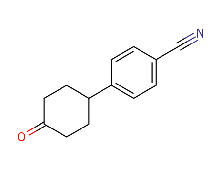 Molecular Structure of 73204-07-6 (4-(4-OXOCYCLOHEXYL)BENZONITRILE)