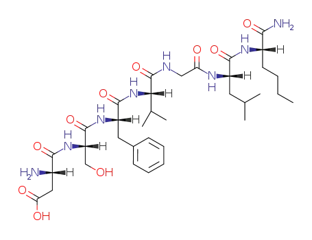 Molecular Structure of 110863-33-7 (neurokinin A (4-10), Nle(10)-)