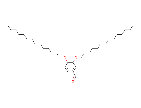 Molecular Structure of 131525-54-7 (Benzaldehyde, 3,4-bis(tetradecyloxy)-)