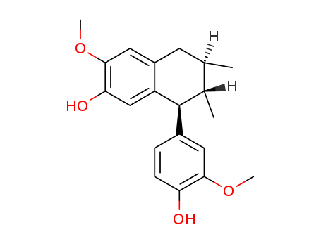 (6R,7S,8S)-5,6,7,8-Tetrahydro-8-(4-hydroxy-3-methoxyphenyl)-3-methoxy-6,7-dimethyl-2-naphthalenol CAS 36531-08-5