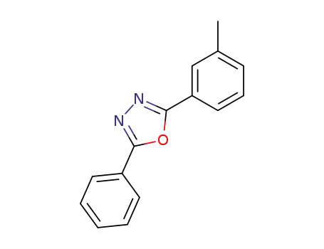 Molecular Structure of 1874-39-1 (2-(3-methylphenyl)-5-phenyl-1,3,4-oxadiazole)