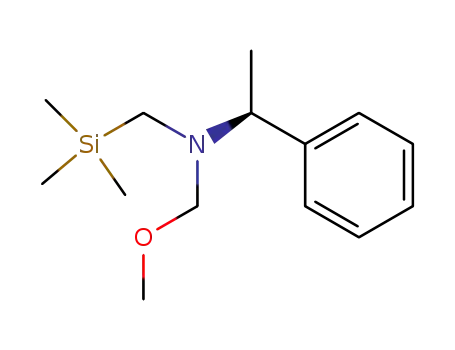 Molecular Structure of 143140-08-3 ((S)-(-)-N-METHOXYMETHYL-N-(TRIMETHYLSILYL)METHYL-1-PHENYLETHYLAMINE)