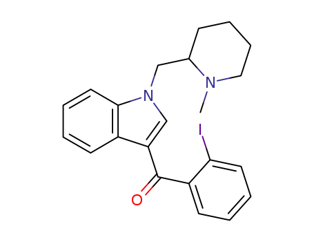 (2-Iodophenyl)(1-((1-methylpiperidin-2-yl)methyl)-1H-indol-3-yl)methanone