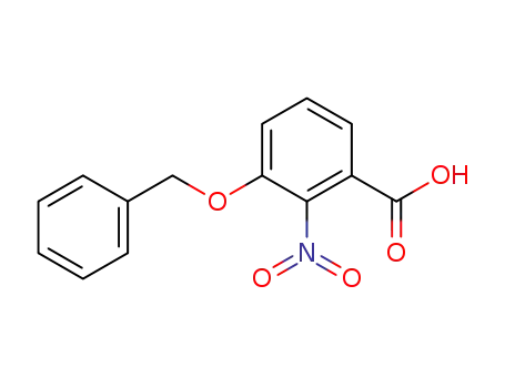 Molecular Structure of 24115-89-7 (Benzoic acid, 2-nitro-3-(phenylmethoxy)-)