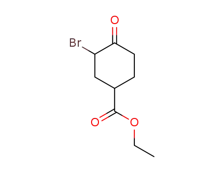 Molecular Structure of 39086-05-0 (ethyl 3-bromo-4-oxocyclohexanecarboxylate)