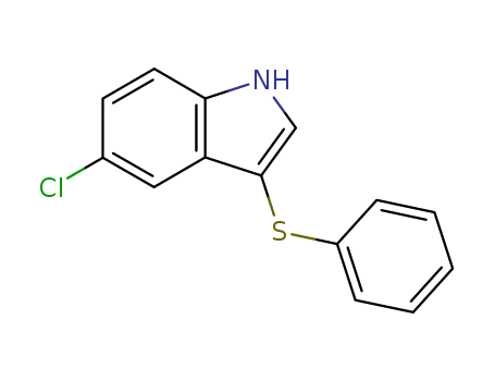 1H-Indole,5-chloro-3-(phenylthio)-