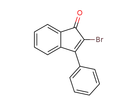 Molecular Structure of 19772-61-3 (1H-Inden-1-one, 2-bromo-3-phenyl-)