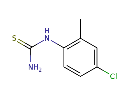 Molecular Structure of 63980-71-2 (1-(4-CHLORO-2-METHYLPHENYL)-2-THIOUREA)
