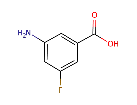 Molecular Structure of 786616-54-4 (Benzoic acid, 3-amino-5-fluoro- (9CI))