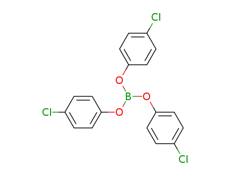 Molecular Structure of 7359-58-2 (BORIC ACID TRIS(4-CHLOROPHENYL) ESTER)