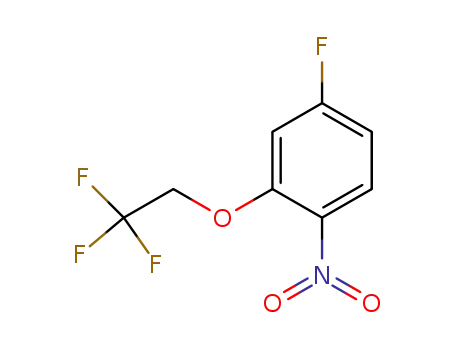 Molecular Structure of 186386-91-4 (4-fluoro-1-nitro-2-(2,2,2-trifluoroethoxy)benzene)