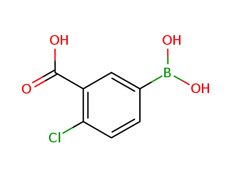 Molecular Structure of 913835-32-2 (3-CARBOXY-4-CHLOROBENZENEBORONIC ACID)